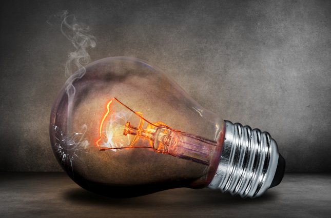 Light bulb burning out due to electricity cost