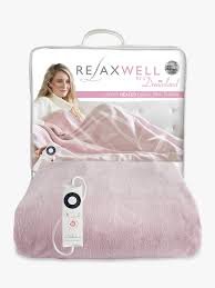 Pink economical Relaxwell Heated Throw 