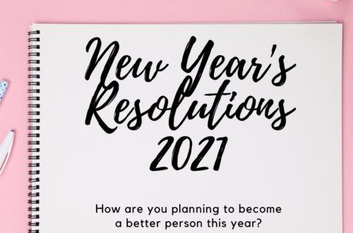 Pink new years resolution note pad stationary