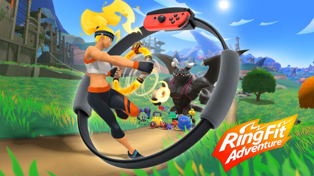 Ring Fit Adventure fitness game by Nintendo for the Nintendo Switch