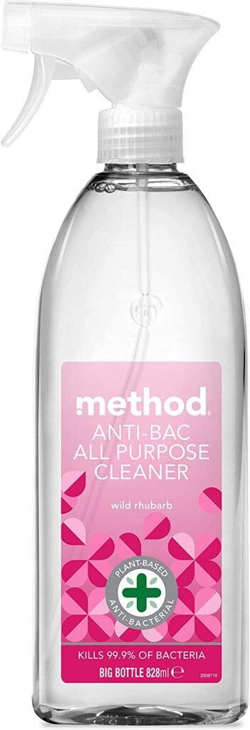 Method Ant-Bac All purpose Cleaner in Wild Rhubarb. A natural multipurpose cleaner. Why not go eco-friendly by ditching the harmful chemicals