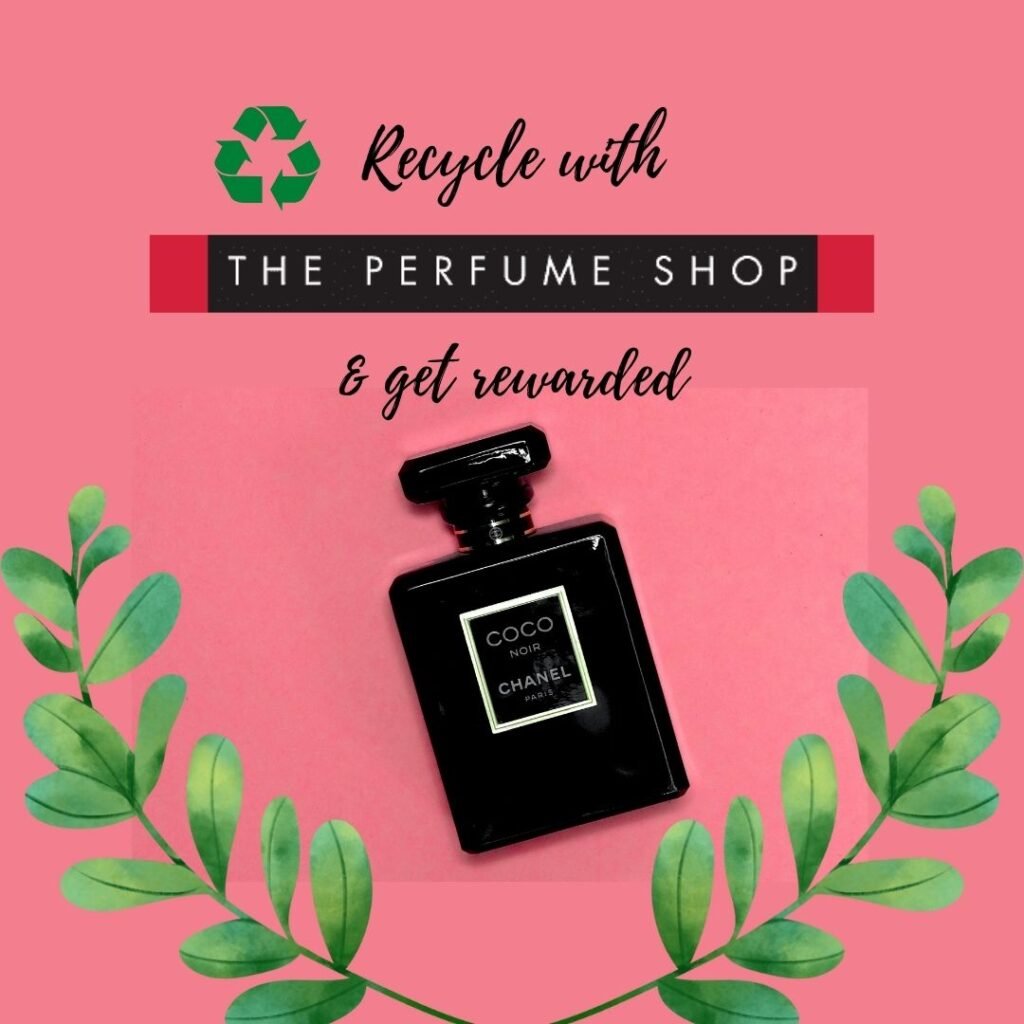Recycle empty perfume bottles with the perfume shop to get a discount