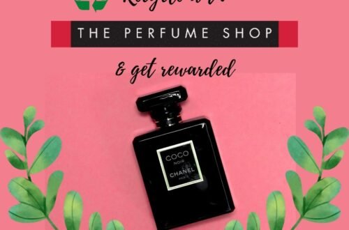 Recycle empty bottles with the perfume shop- the thrifty island girl