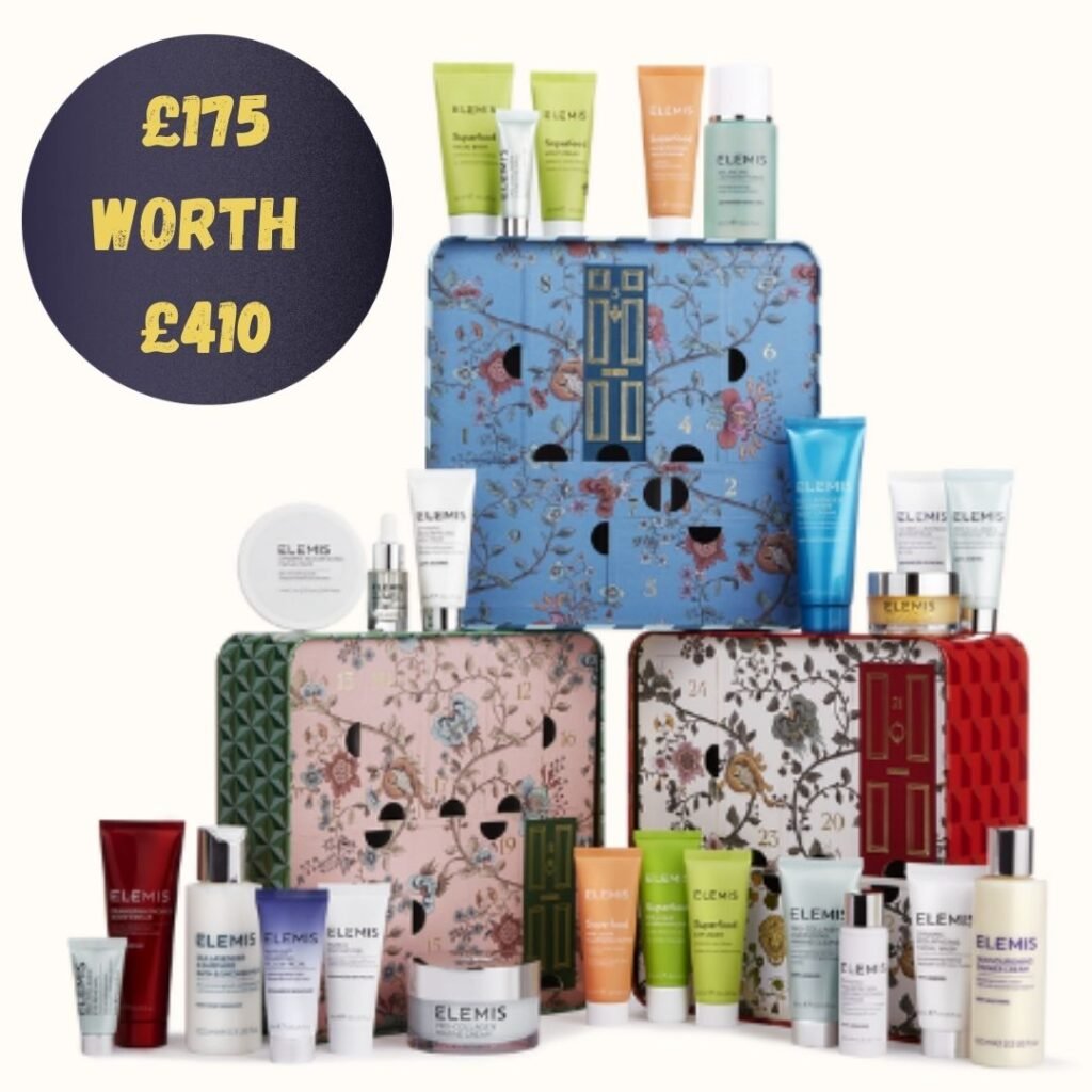 Elemis advent calendar 2021 - save money on luxury skin care products the thrifty island girl 