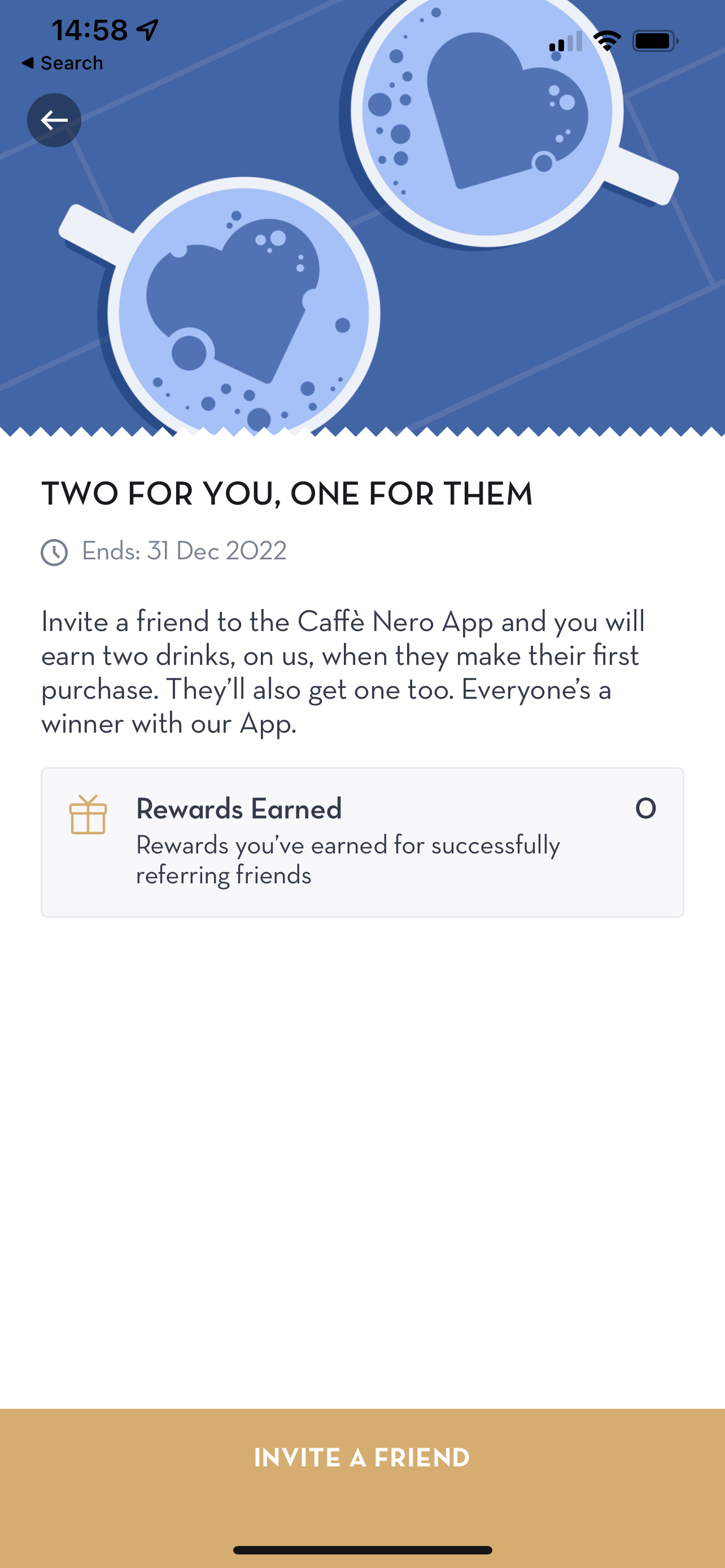 Caffe Nero refer a friend link